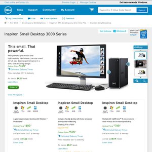 50%OFF Dell Inspiron 3000 Small Desktop Deals and Coupons