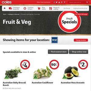 50%OFF fruits and vegetables Deals and Coupons
