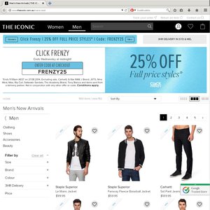 25%OFF The Iconic men's clothing Deals and Coupons