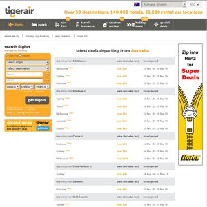 50%OFF Tiger Air fares Deals and Coupons