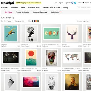 FREE Society 6 shipping Deals and Coupons