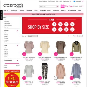 50%OFF Crossroads' jeggings, tops, bras and tunics Deals and Coupons