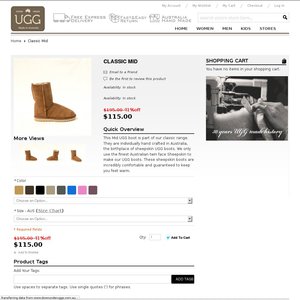 50%OFF Australian made Classic Mid UGG boots Deals and Coupons