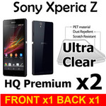 50%OFF Sony Xperia Z Front & Back Screen Protector  Deals and Coupons