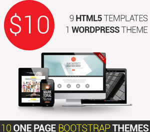 87%OFF 10 One-Page Bootstrap Themes Deals and Coupons
