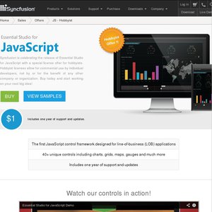 99%OFF Syncfusion Essential Studio for JavaScript Deals and Coupons