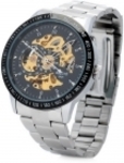 50%OFF Daybird Steel Skeleton Mechanical waterproof watch Deals and Coupons