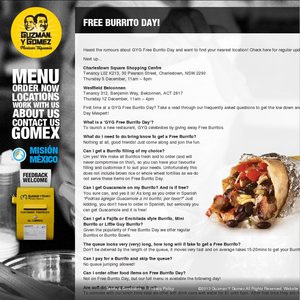 FREE Burrito Deals and Coupons