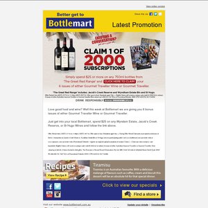 50%OFF 6month Subscription to Gourmet or Wine Magazi Deals and Coupons