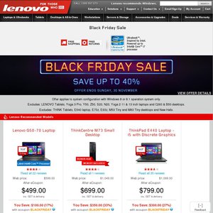 40%OFF ThinkPad Laptops Deals and Coupons