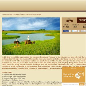 25%OFF  14 Day across Vietnam Odyssey Deals and Coupons