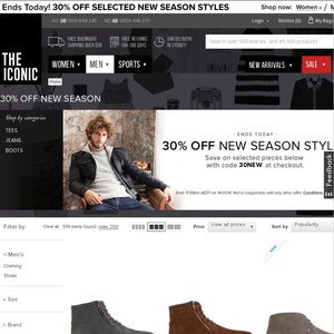 30%OFF New Season Styles Deals and Coupons