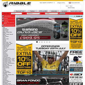 10%OFF Bike Components, Parts and Clothing Deals and Coupons