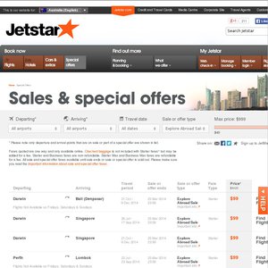 50%OFF Jetstar Explore Abroad Sale Deals and Coupons