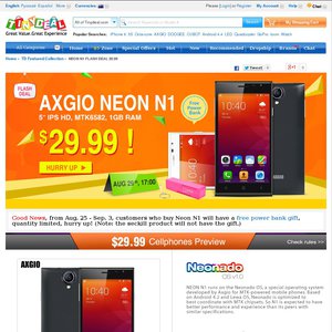 71%OFF AXGIO NEON N1 Smart Phone Deals and Coupons