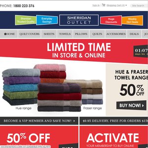 50%OFF Hue and Fraser Towel Deals and Coupons