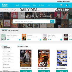 20%OFF Kobo Ebooks Deals and Coupons