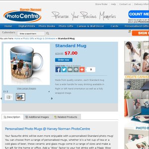 65%OFF harvey norman Personalised Photo Mugs Deals and Coupons