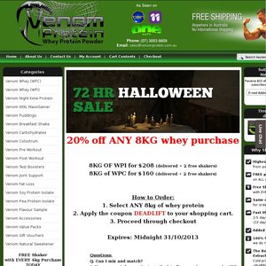 20%OFF Venom Protein Deals and Coupons