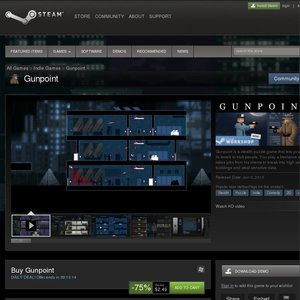 75%OFF Steam Gunpoint Deals and Coupons