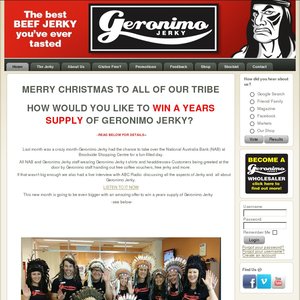 50%OFF Geronimo Jerky's Award Winning Beef Jerk Deals and Coupons