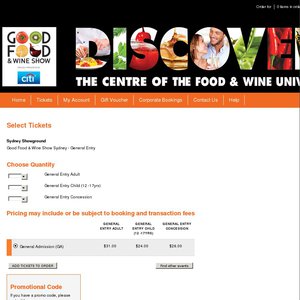 50%OFF Double Pass for Sydney Good Food & Wine Show Deals and Coupons