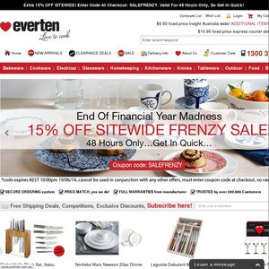 15%OFF Online Kitchenware Deals and Coupons