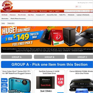 50%OFF 3TB HDD, 120GB SSD, Linksys EA4500, Trend Micro + More Deals and Coupons
