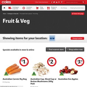 50%OFF fruits and vegetables Deals and Coupons