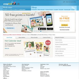 50%OFF Snapfish Print and Calendar Deals and Coupons