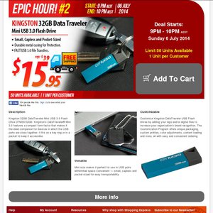 70%OFF Kingston 32GB DataTraveler Mini USB 3.0 Deals and Coupons