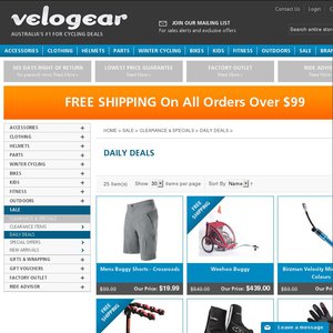 90%OFF All Items at Velogear Deals and Coupons