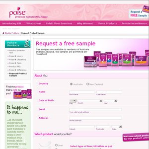 FREE Poise Sample Deals and Coupons