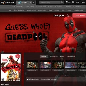 50%OFF Deadpool PC game Deals and Coupons