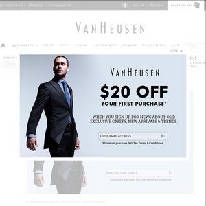 33%OFF Van Heusen products Deals and Coupons