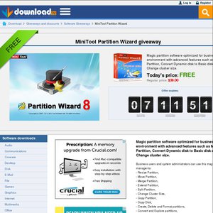 50%OFF MiniTool Partition Wizard Professional Edition 8.1.1  Deals and Coupons