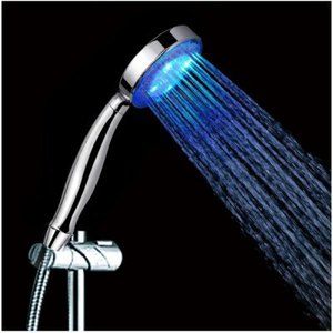 50%OFF Water-Powered Handheld Blue LED Shower Head Deals and Coupons