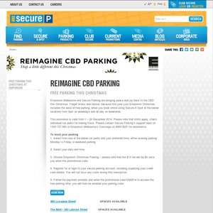 50%OFF Christmas Parking at CBD Deals and Coupons