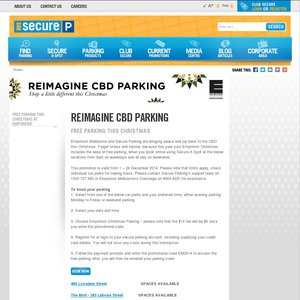 50%OFF Christmas Parking at CBD Deals and Coupons