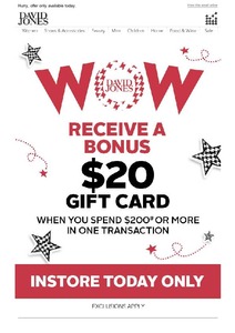 50%OFF Spend $200 and Get $20 Gift Card Deals and Coupons