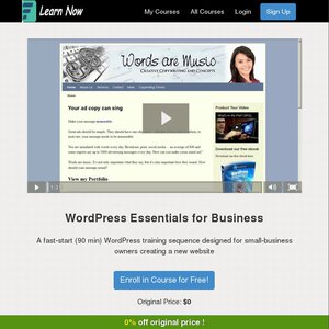 FREE WordPress Essentials for Business Course Deals and Coupons