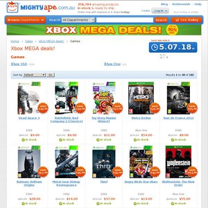 50%OFF Xbox and 3DS games Deals and Coupons