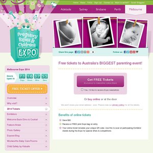 FREE Ticket to Pregnancy Babies & Children Expo Deals and Coupons