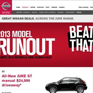 50%OFF Nissan JUKE car, manual transmission Deals and Coupons