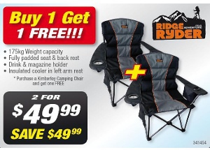 50%OFF Ridge Ryder Kimberley Camping Chair Deals and Coupons