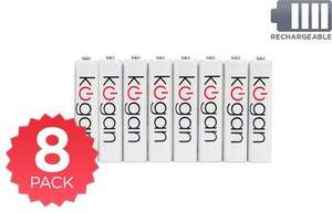 50%OFF 8 Pack Kogan Rechargeable AAA Batteries Deals and Coupons