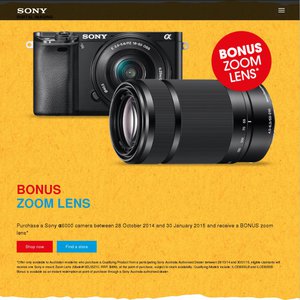 50%OFF Sony A6000 Camera from Sony Centre Deals and Coupons