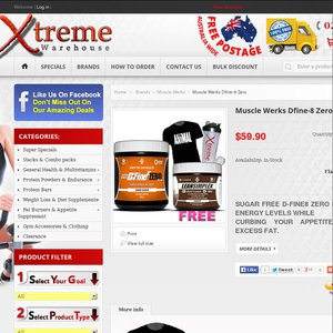 50%OFF Dfine8Zero w/ free Lean Simplex 30 Serves, Shirt & Shaker Deals and Coupons