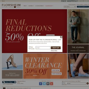 50%OFF Florsheim Shoes Deals and Coupons
