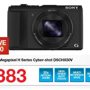 50%OFF Sony DSCHX50V Cyber-Shot Camera Deals and Coupons